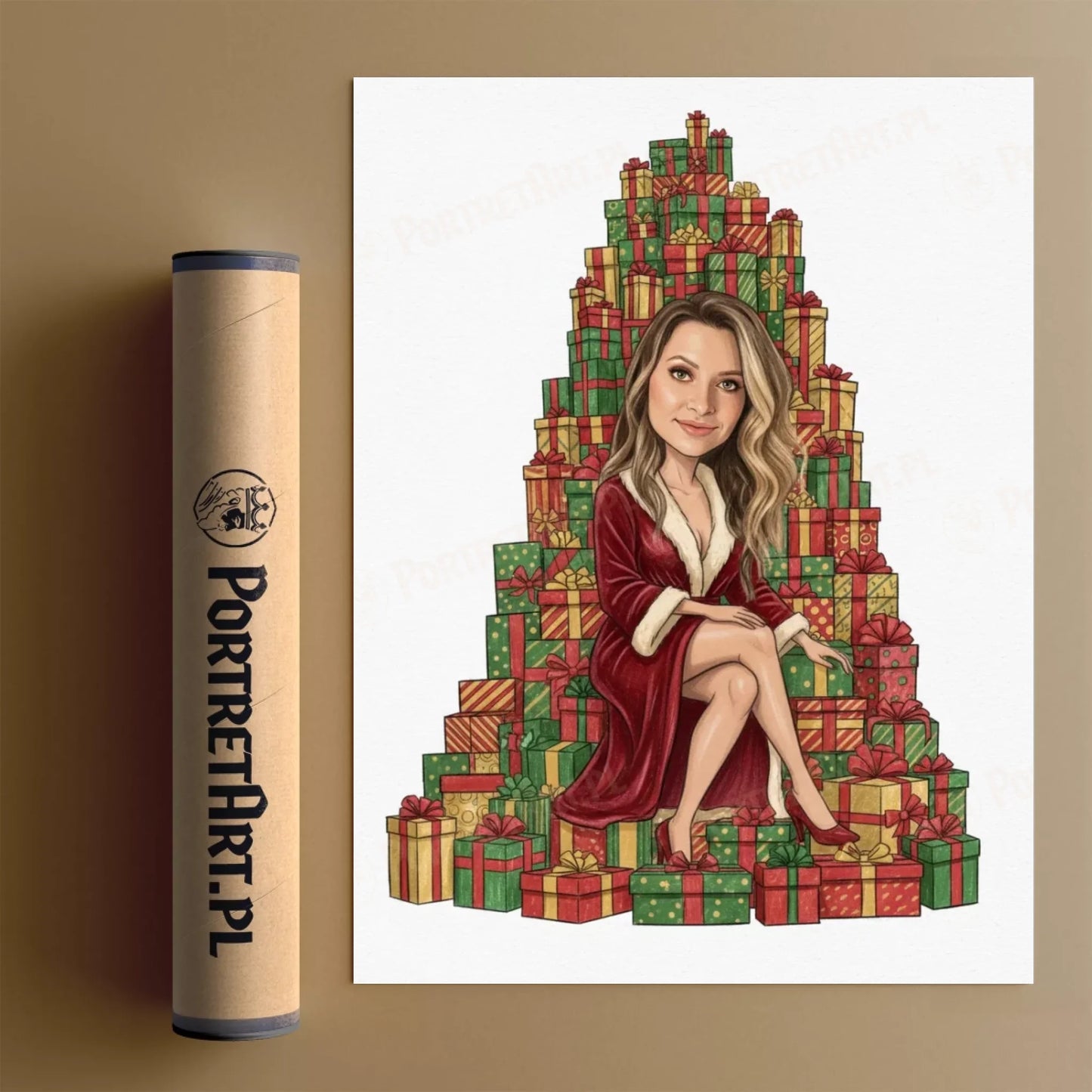 Góra Prezentów - Karykatura ze zdjęcia