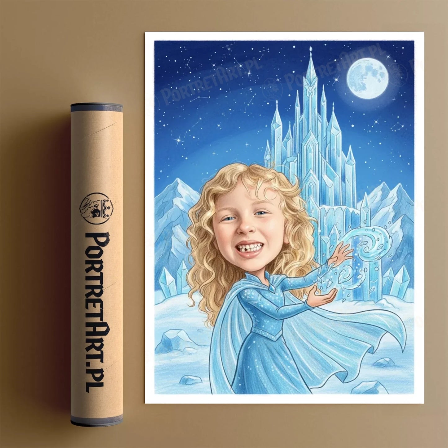 Ice Princess Prince Wersja Świąteczna - Karykatura ze zdjęcia