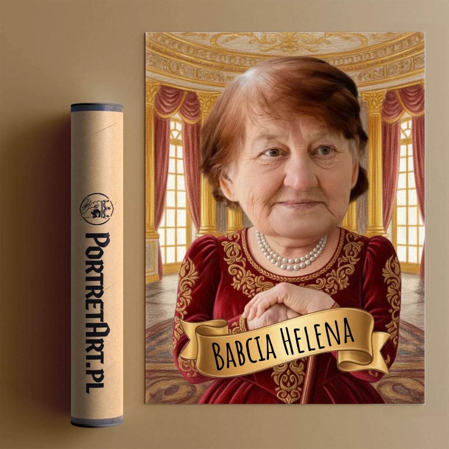 Królewska Klasyka Babcia - Karykatura ze zdjęcia