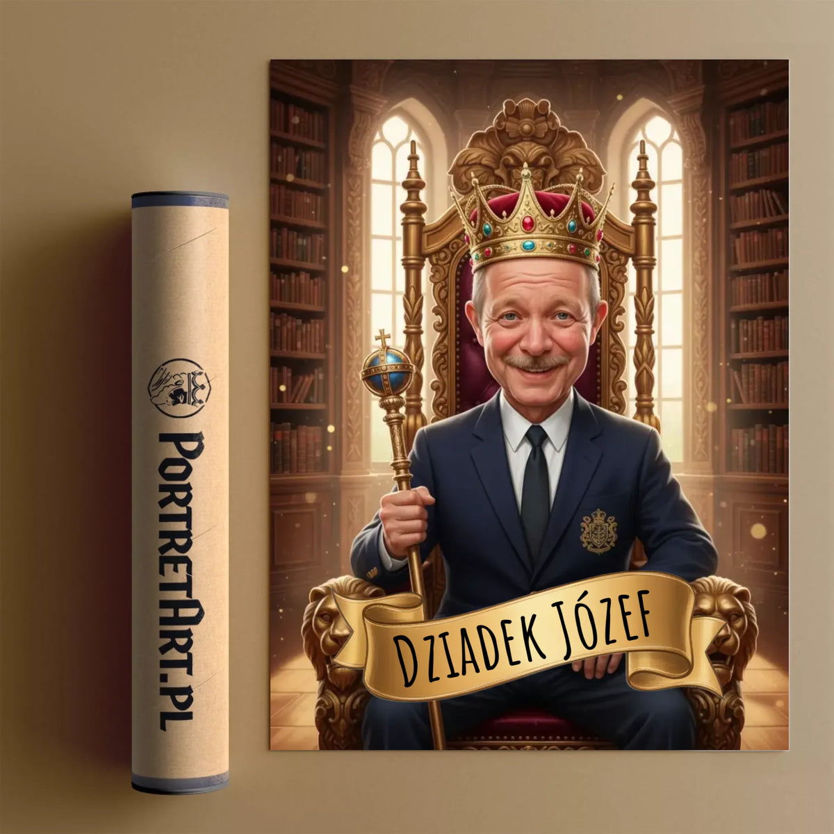 Dziadek Król Rodziny - Karykatura ze zdjęcia #2