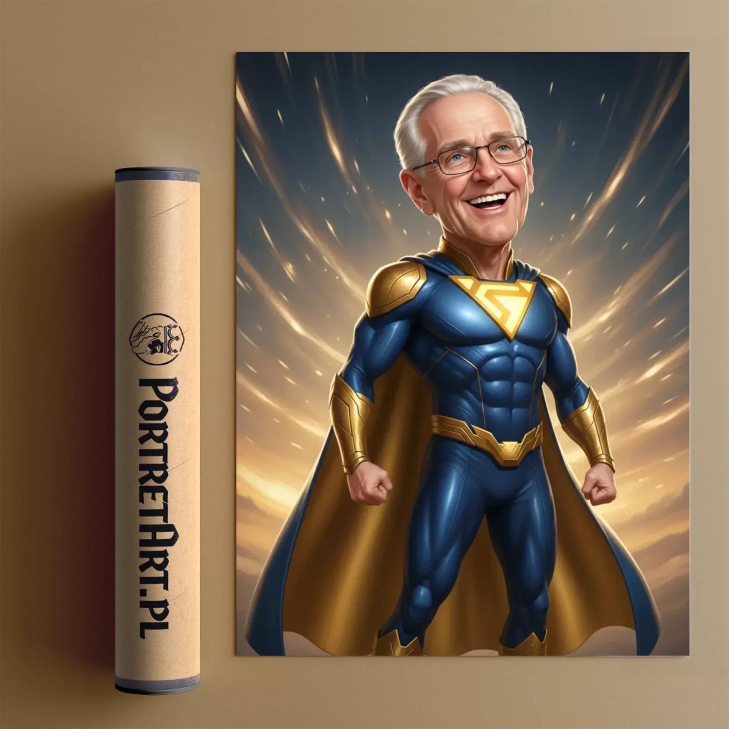 Super Dziadek 3D - Karykatura ze zdjęcia