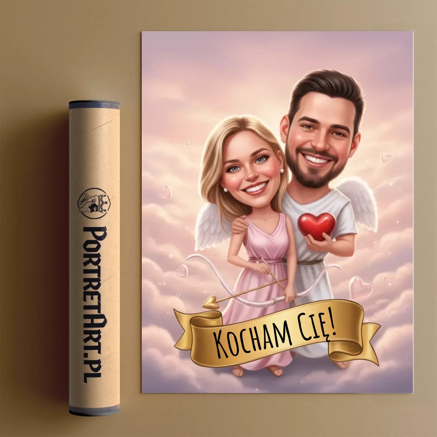 Kupidyni 3D - Karykatura ze zdjęcia