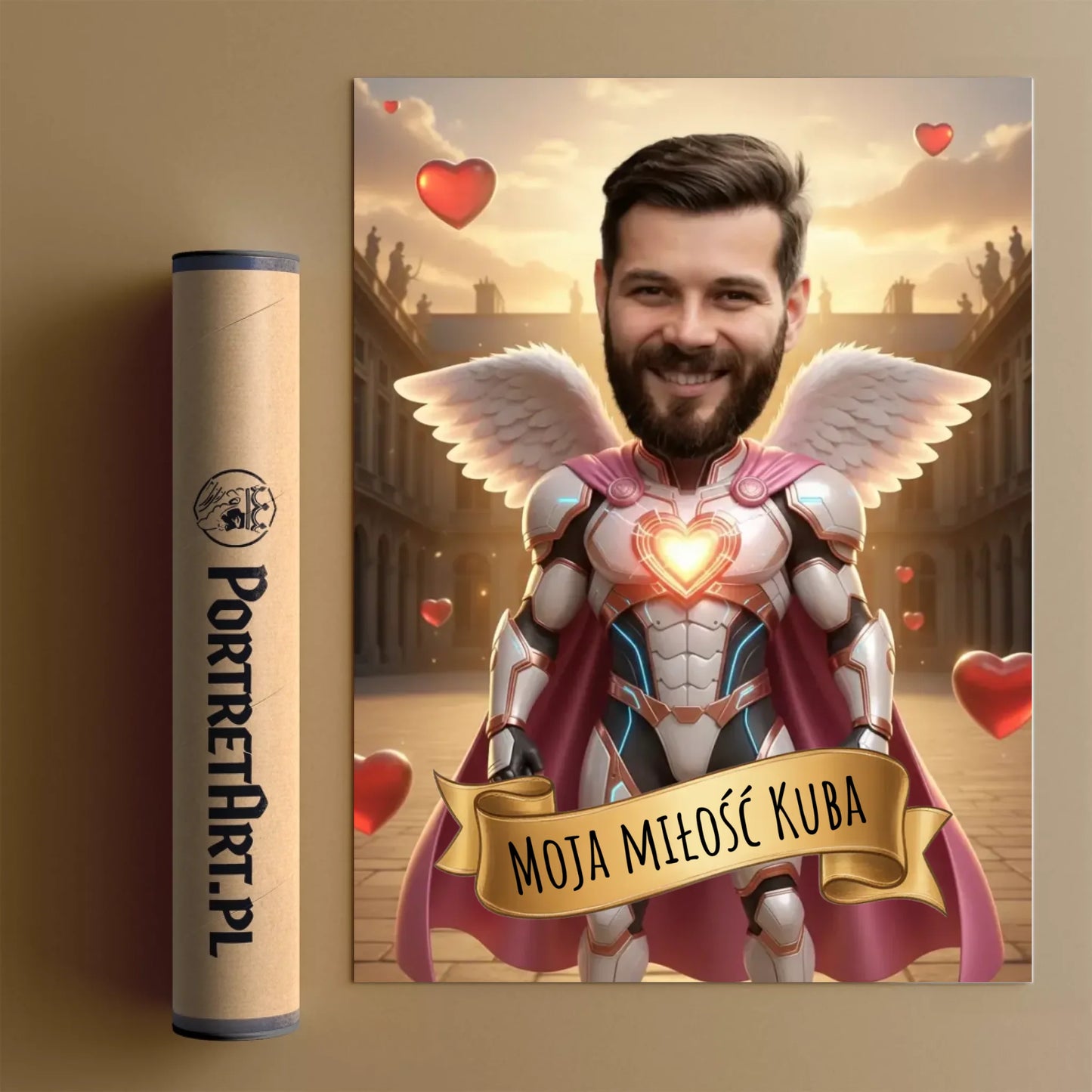 Kupidyn Elit - Karykatura ze zdjęcia