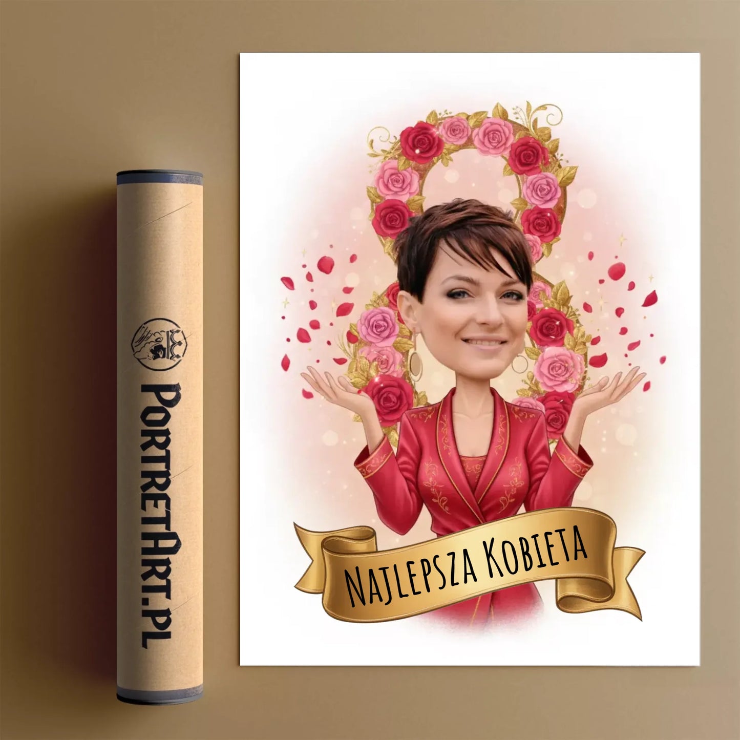 KRÓLOWA Dnia Kobiet 3D #2 - Karykatura ze zdjęcia