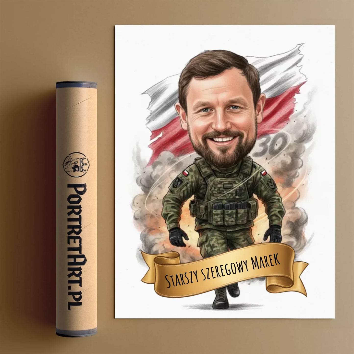 Żołnierskie Urodziny #2 - Karykatura ze zdjęcia