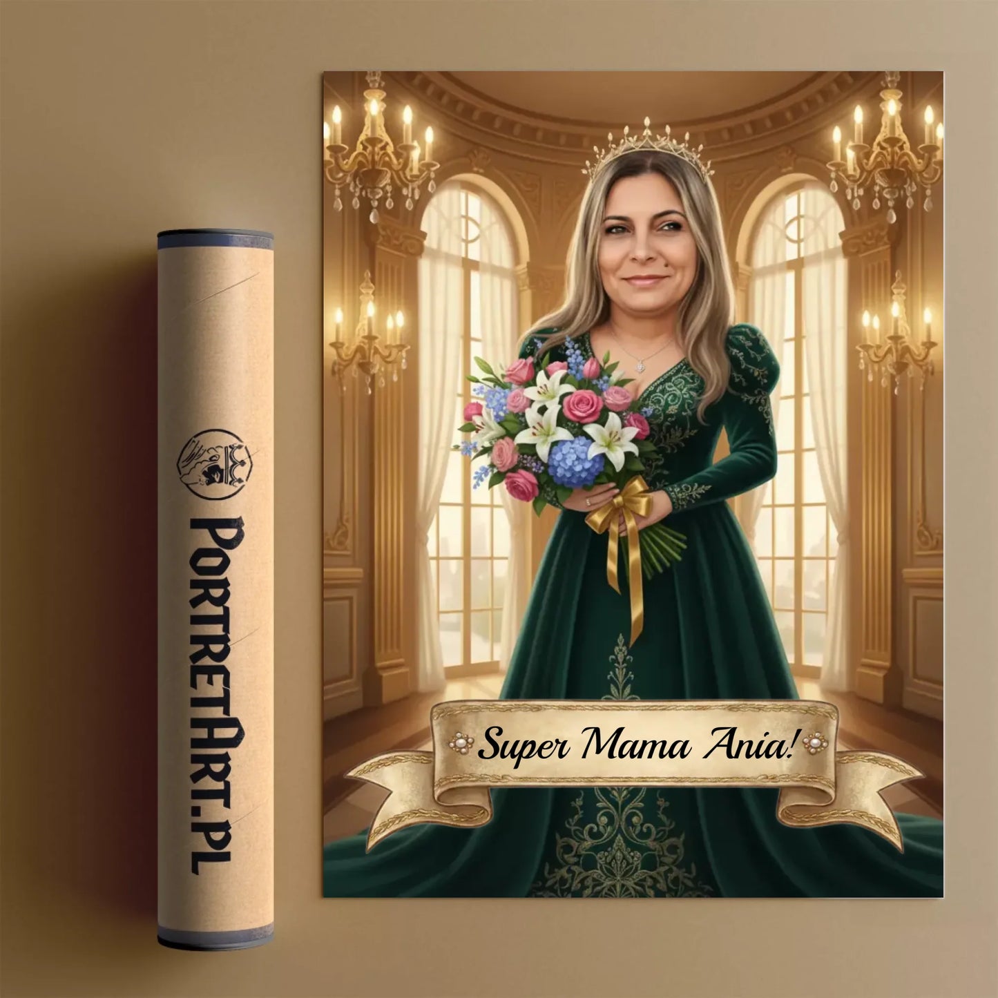 Elegancka Mama - Karykatura ze zdjęcia