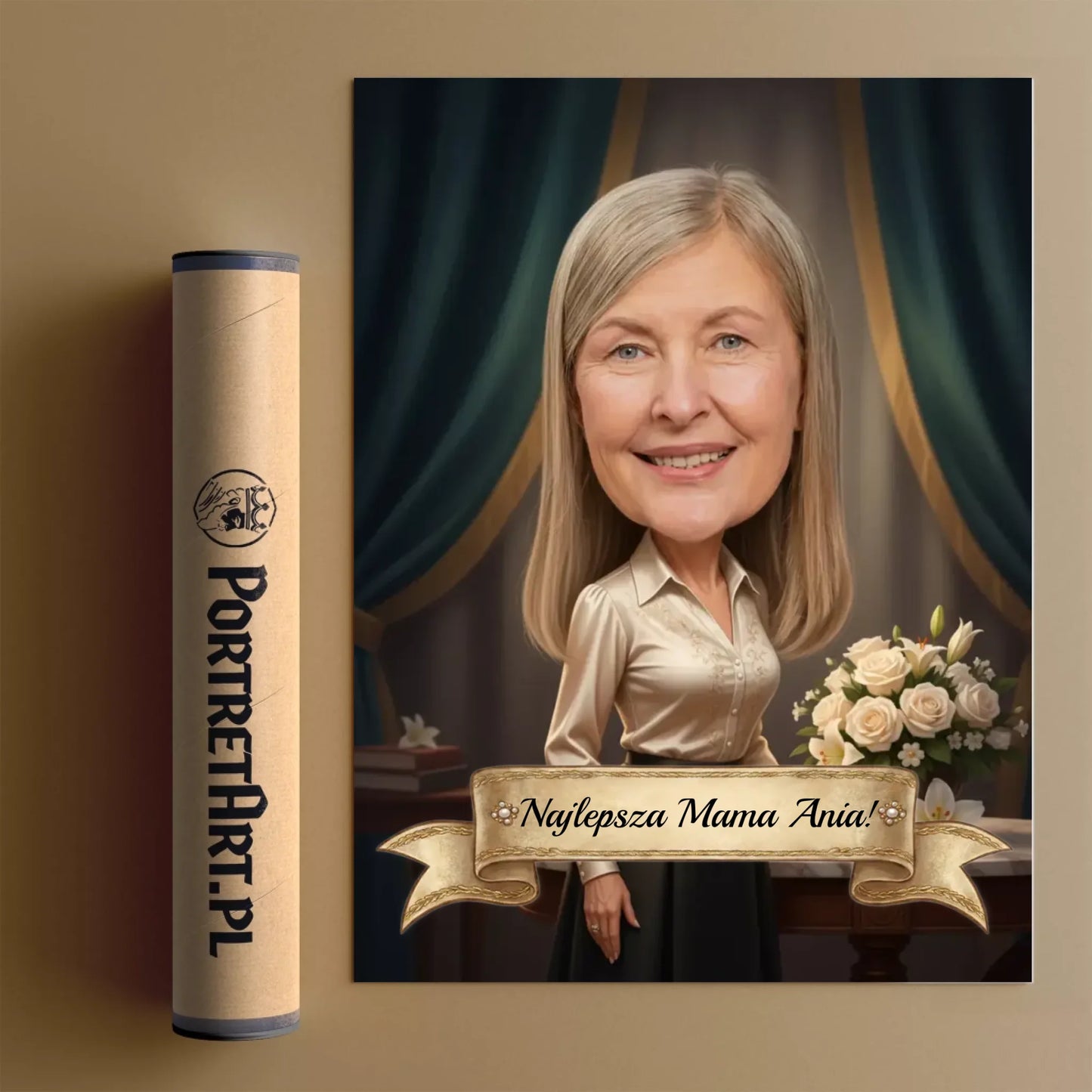 Ekskluzywna Mama - Karykatura ze zdjęcia