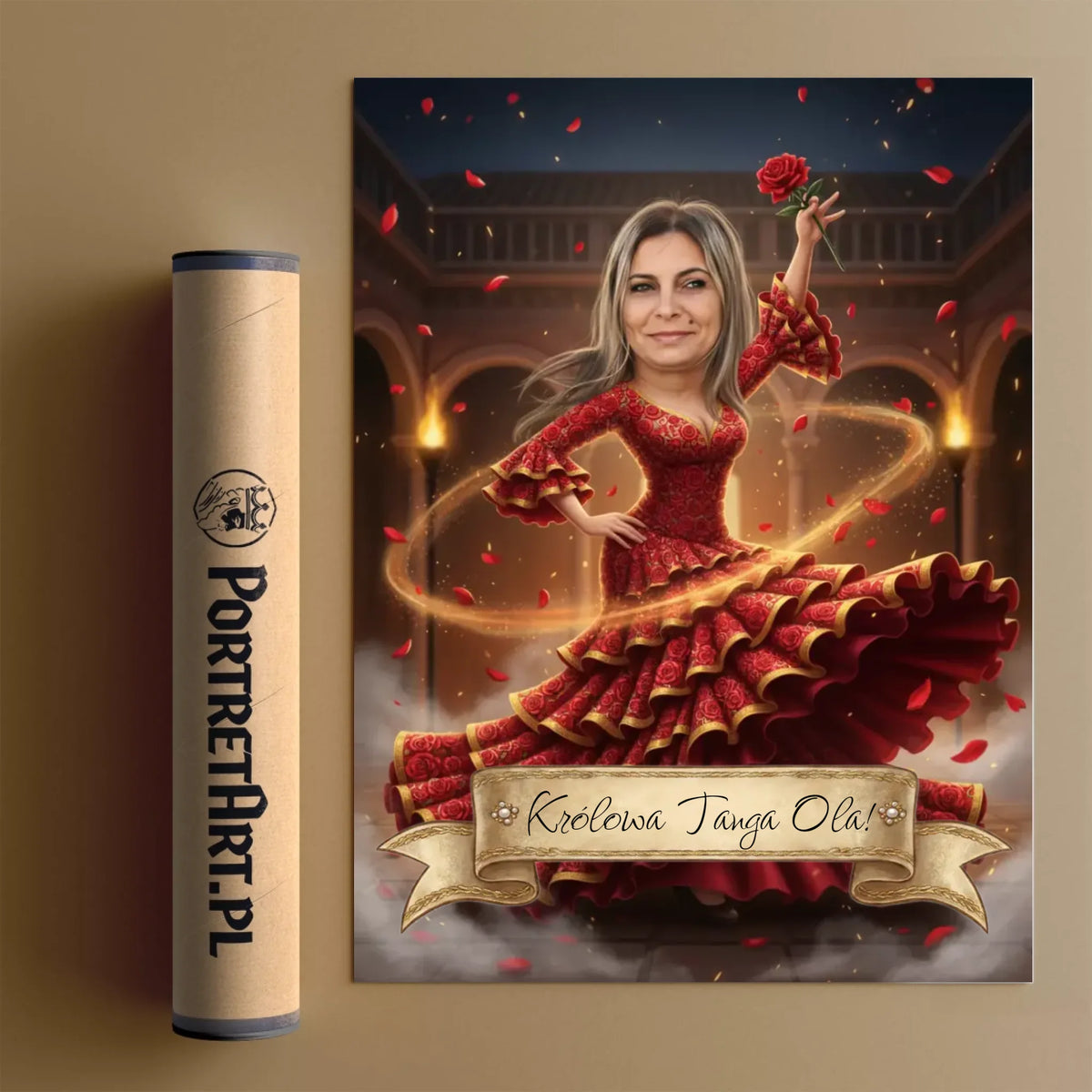 Królowa Tango - Karykatura ze zdjęcia