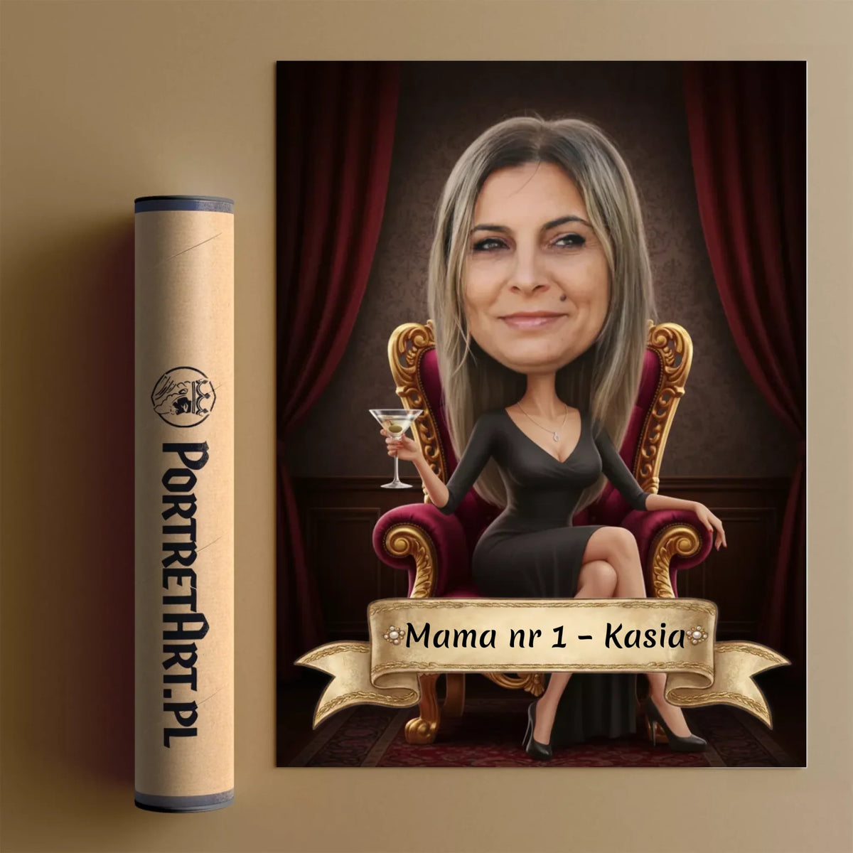 Krolowa z Matrini 3D - Karykatura ze zdjęcia