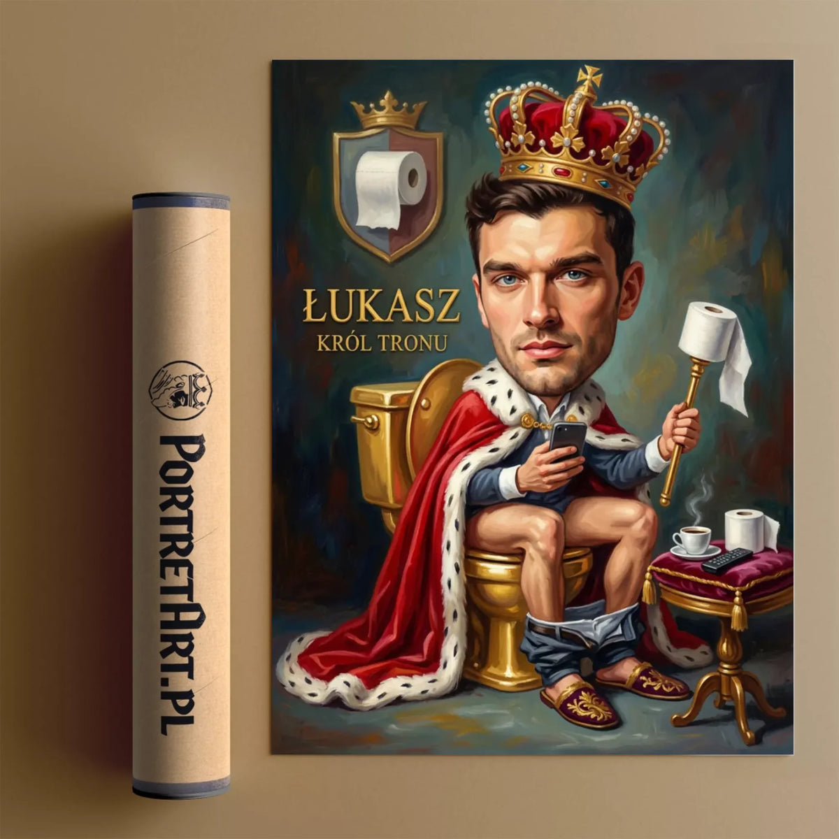 Król Tronu - Karykatura ze zdjęcia