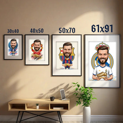 Rozmiary karykatura ze zdjecia PortretArt