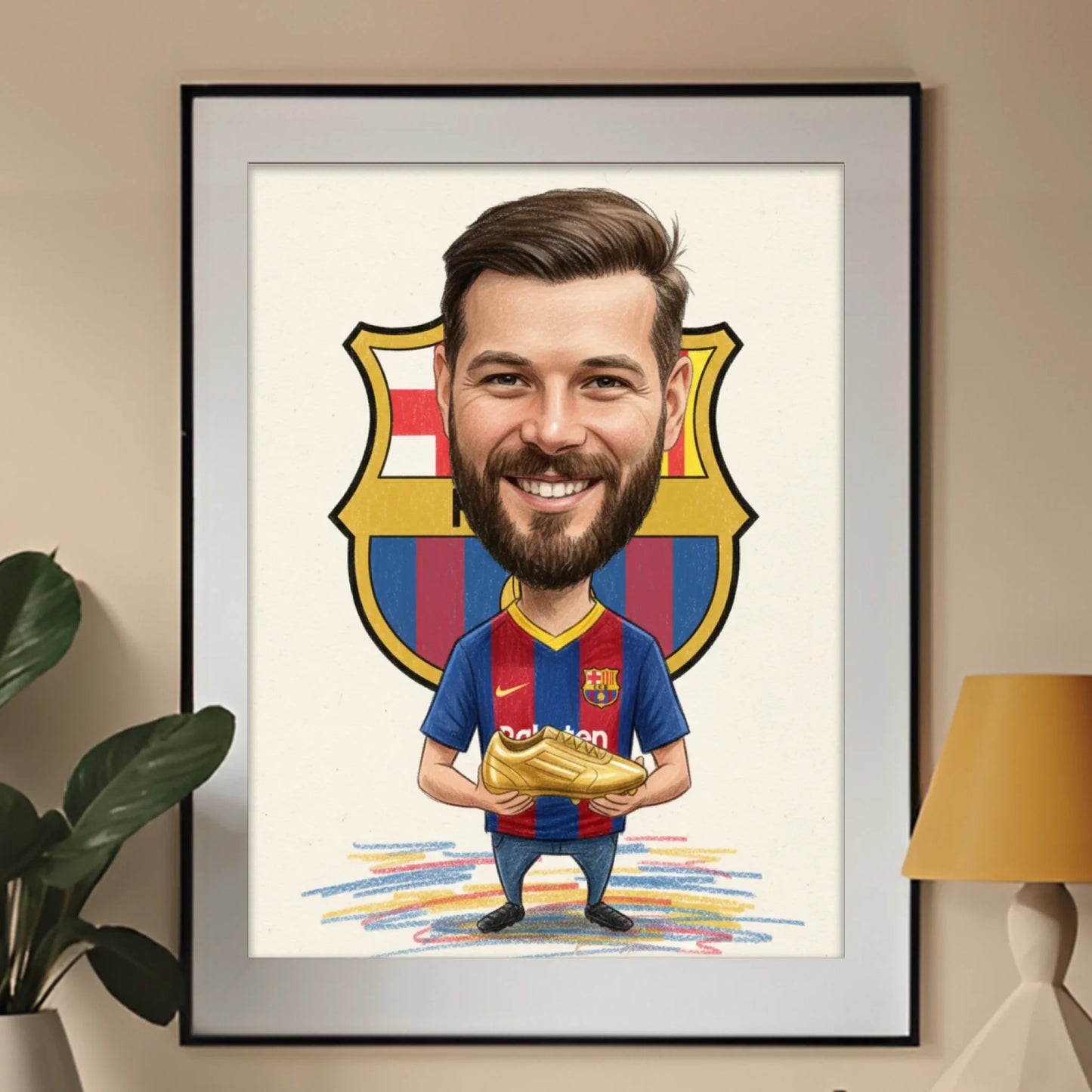 Karykatura - produkt - obraz w ramce - Portretart