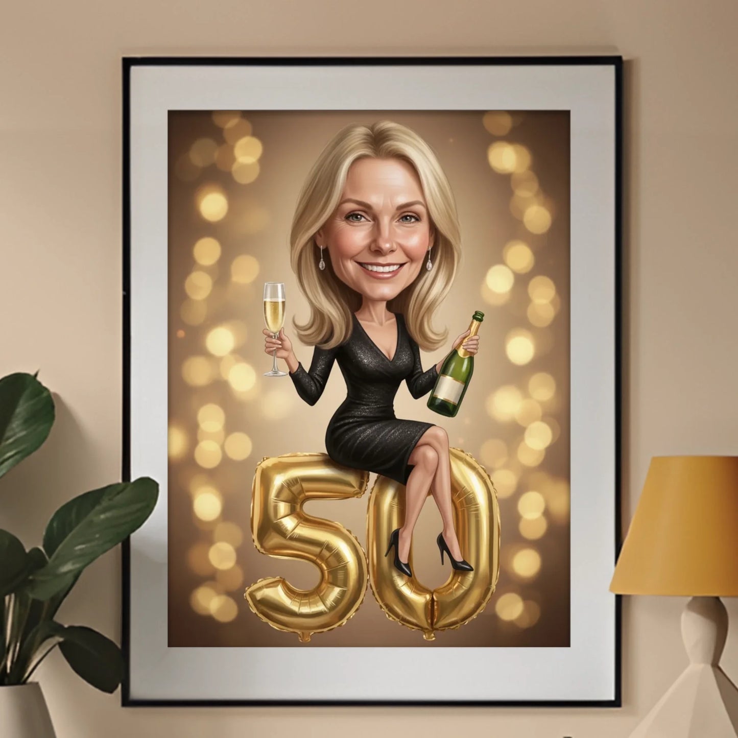 Karykatura - produkt - obraz w ramce - Portretart