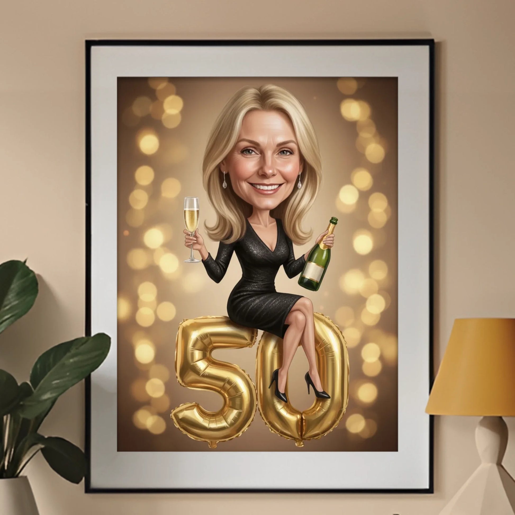 Karykatura - produkt - obraz w ramce - Portretart