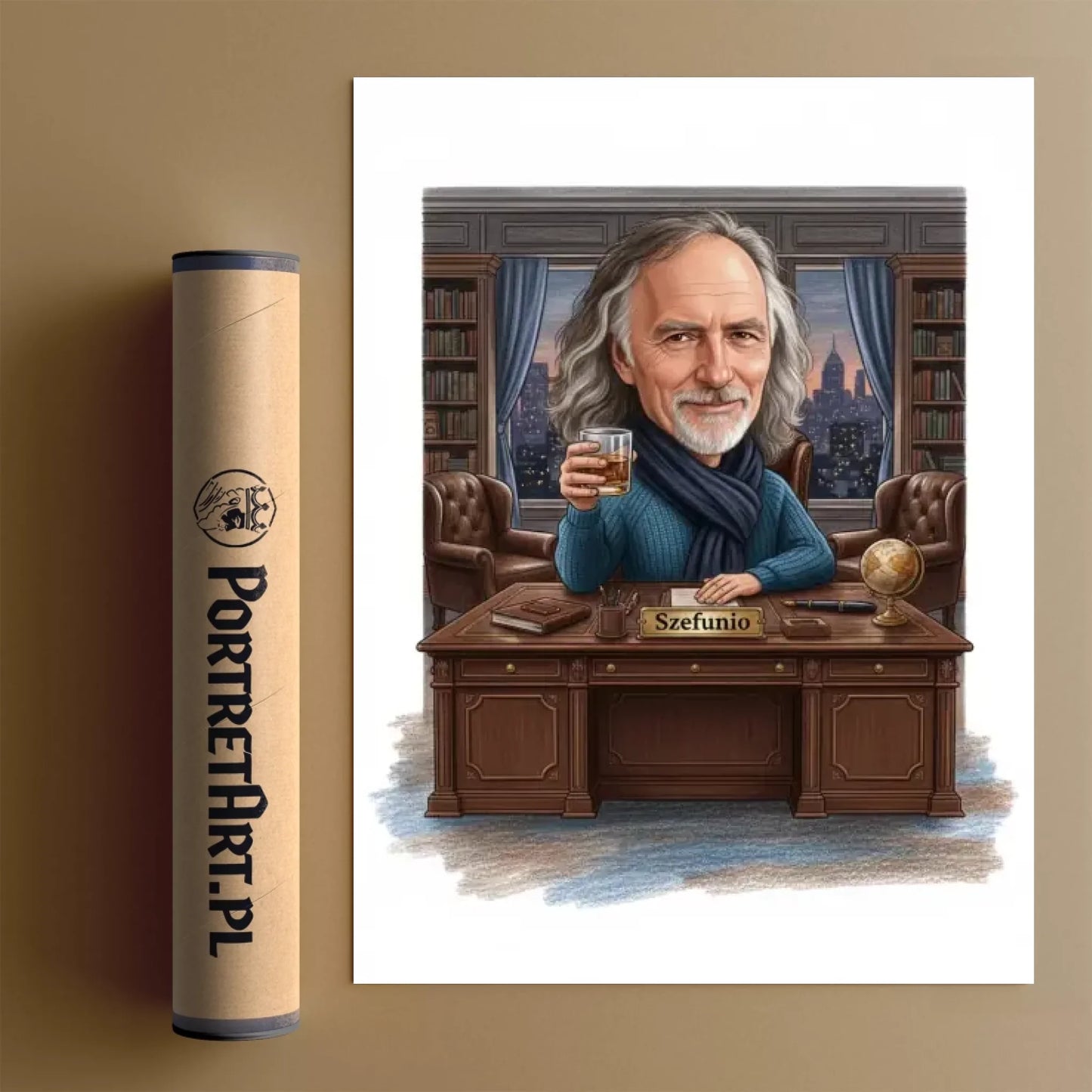 Szef – Karykatura ze zdjęcia