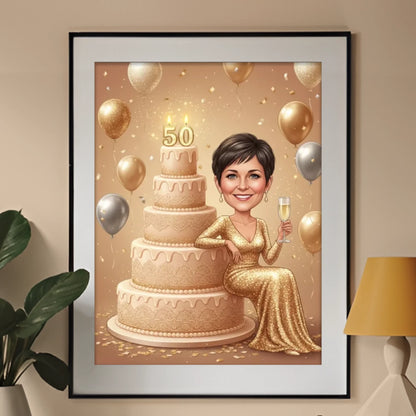 Karykatura ze zdjęcia – Urodzinowa #9