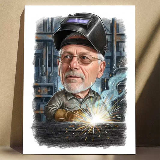 Spawacz – Karykatura ze zdjęcia