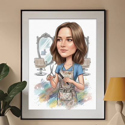 Karykatura - produkt - obraz w ramce - Portretart