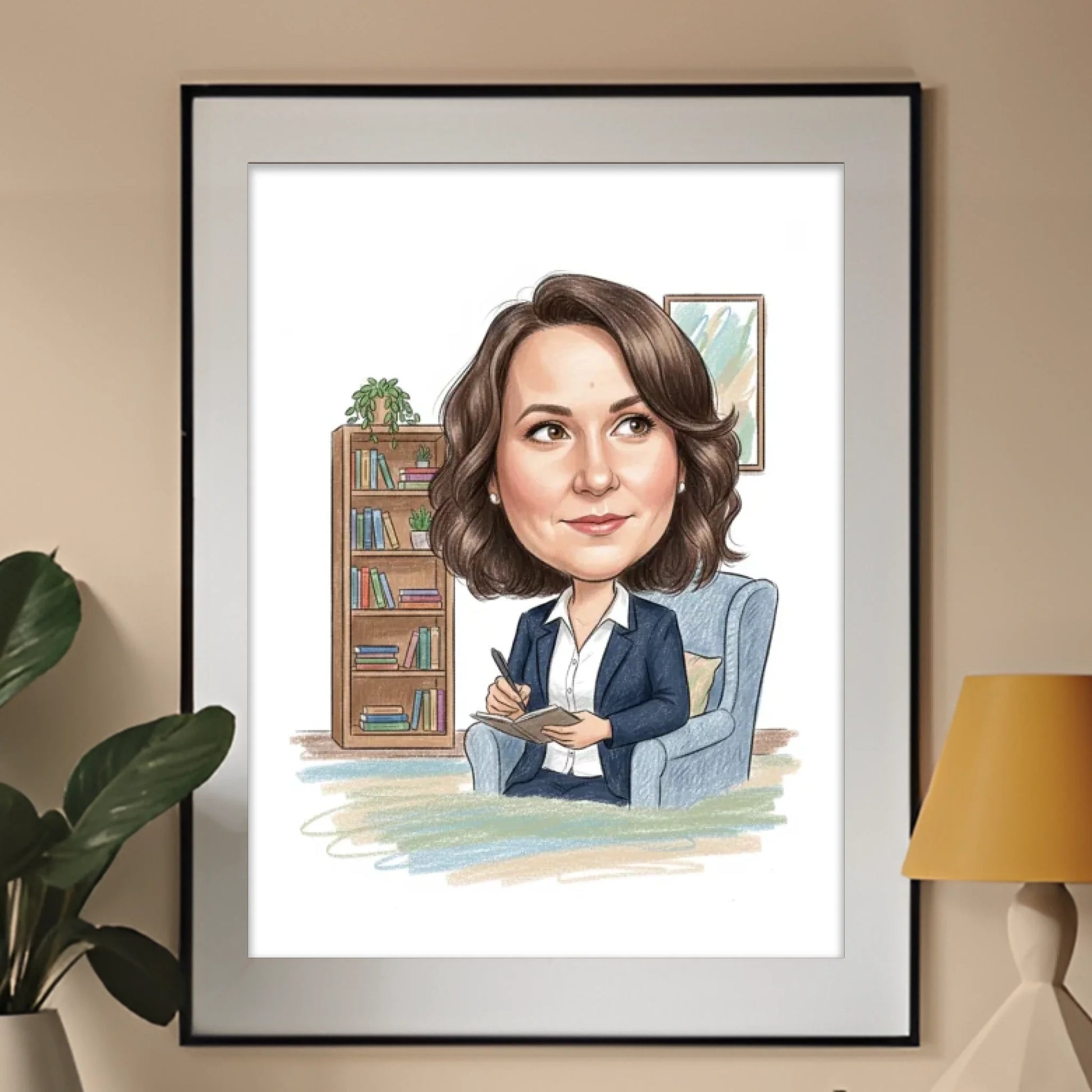 Karykatura - produkt - obraz w ramce - Portretart