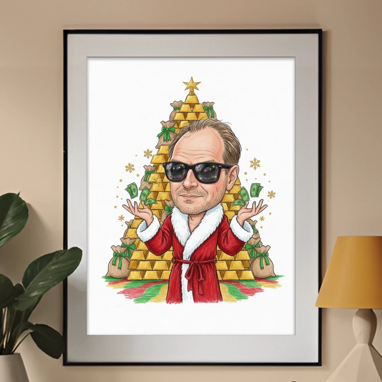 Świąteczna Premia - Karykatura ze zdjęcia