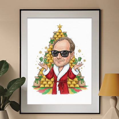 Świąteczna Premia - Karykatura ze zdjęcia