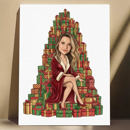 Góra Prezentów - Karykatura ze zdjęcia