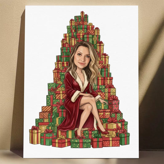 Góra Prezentów - Karykatura ze zdjęcia