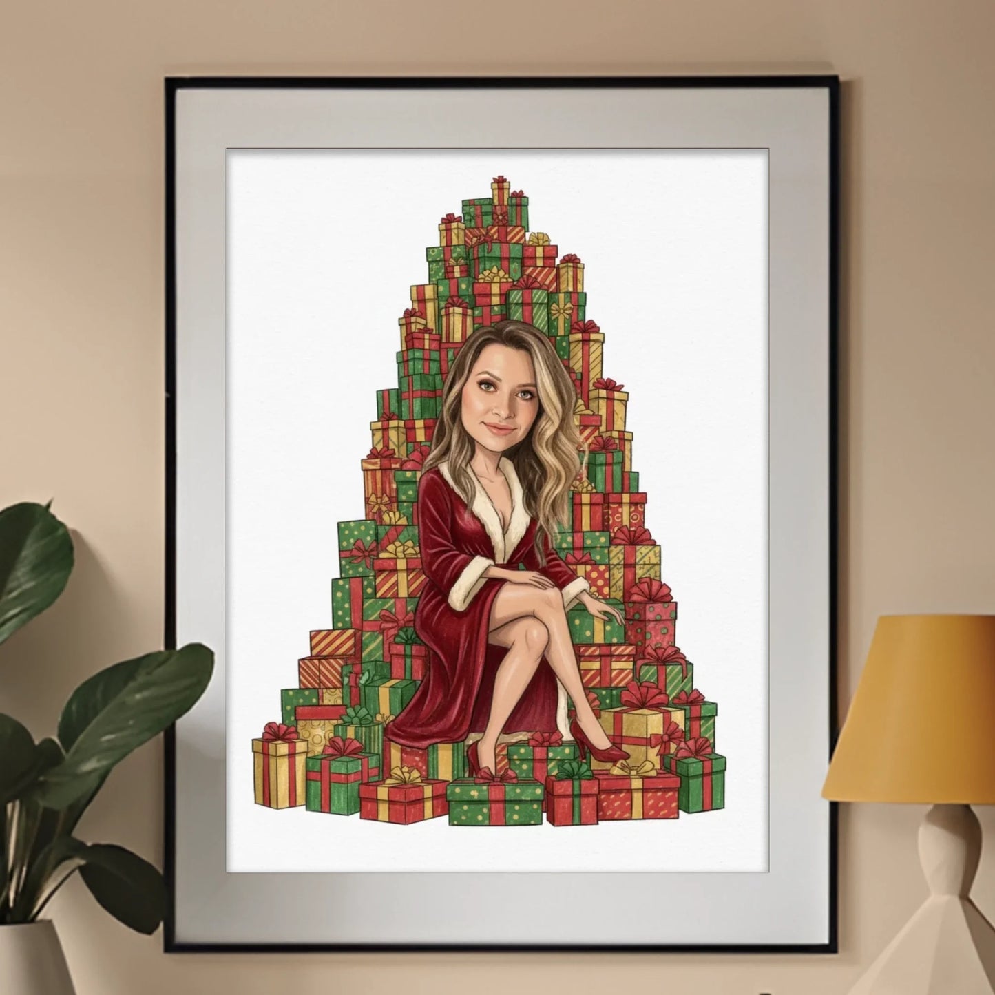 Góra Prezentów - Karykatura ze zdjęcia