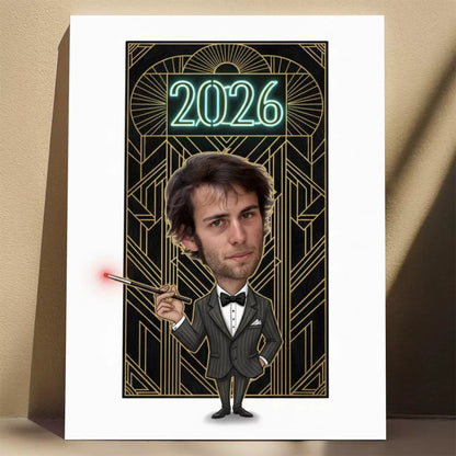 Lata 20 XX Wieku - Karykatura ze zdjęcia