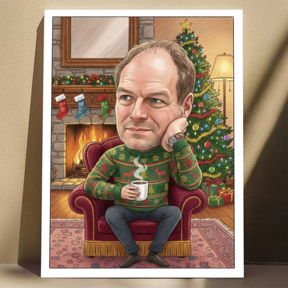 Salon Świąteczny - Karykatura ze zdjęcia