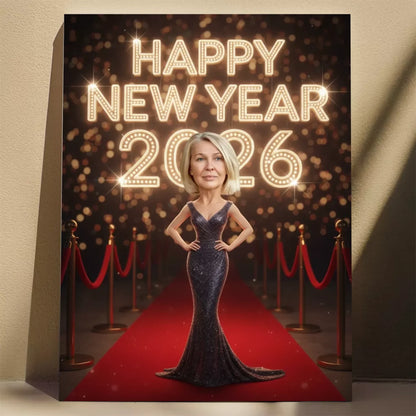 Czerwony Dywan 2026 - Karykatura ze zdjęcia