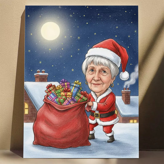 Dostawca Prezentów - Karykatura ze zdjęcia