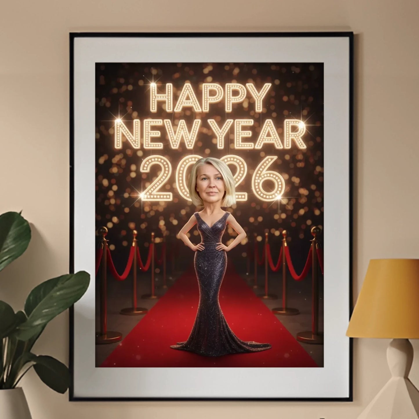 Czerwony Dywan 2026 - Karykatura ze zdjęcia