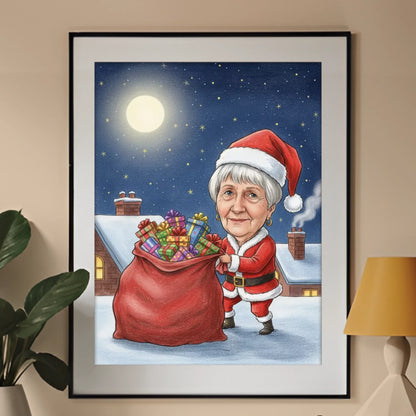 Dostawca Prezentów - Karykatura ze zdjęcia