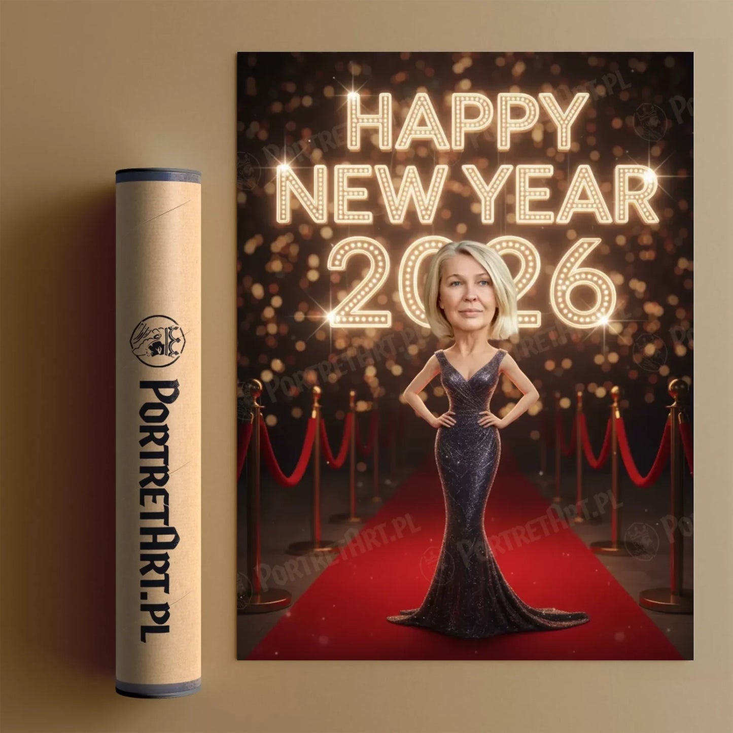 Czerwony Dywan 2026 - Karykatura ze zdjęcia