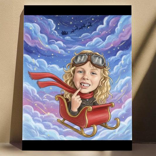 Lot Koszem - Karykatura ze zdjęcia