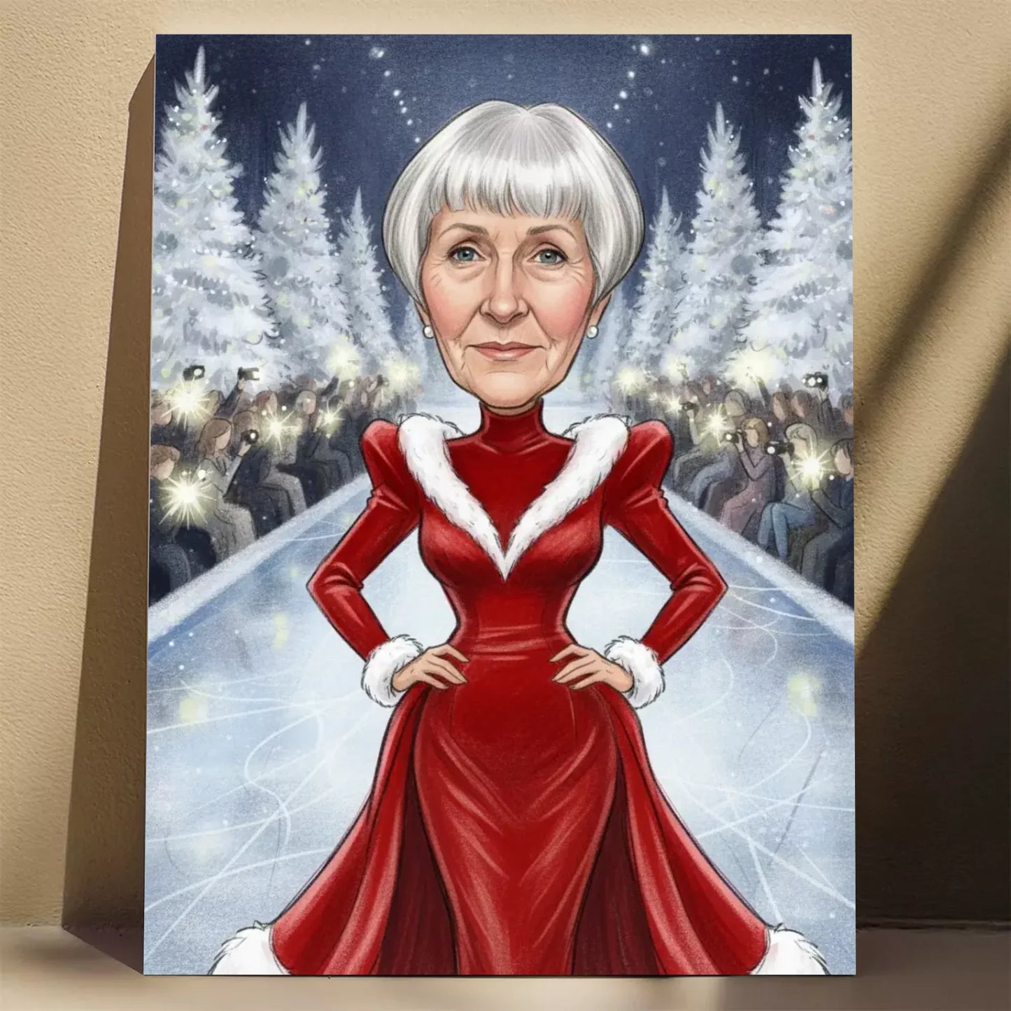 Zimowy Wybieg - Karykatura ze zdjęcia