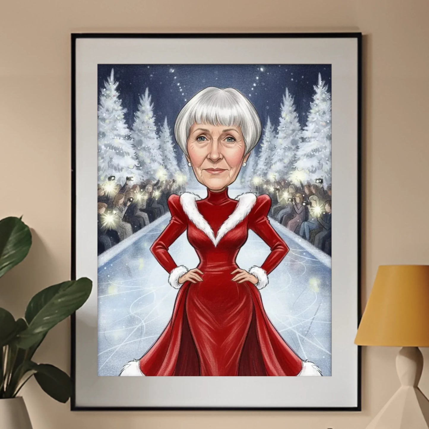 Zimowy Wybieg - Karykatura ze zdjęcia