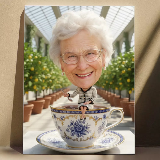 Tea Time  - Karykatura ze zdjęcia