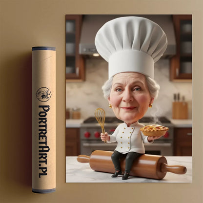 Master Chef - Karykatura ze zdjęcia