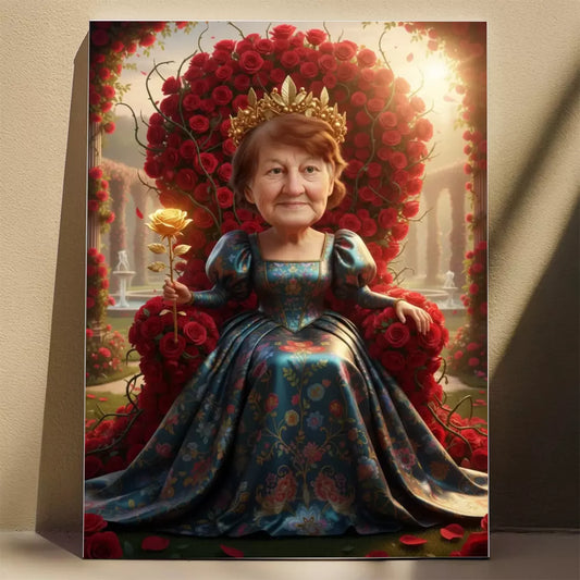 Królowa Róż  - Karykatura ze zdjęcia