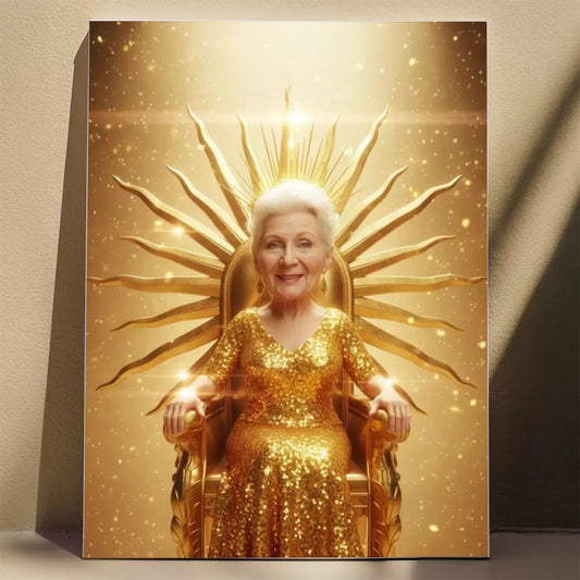 Królowa Słońca  - Karykatura ze zdjęcia