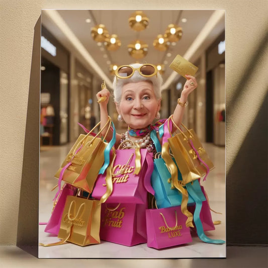 Królowa Zakupów  - Karykatura ze zdjęcia