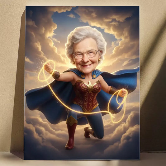 Wonder Babcia - Karykatura ze zdjęcia