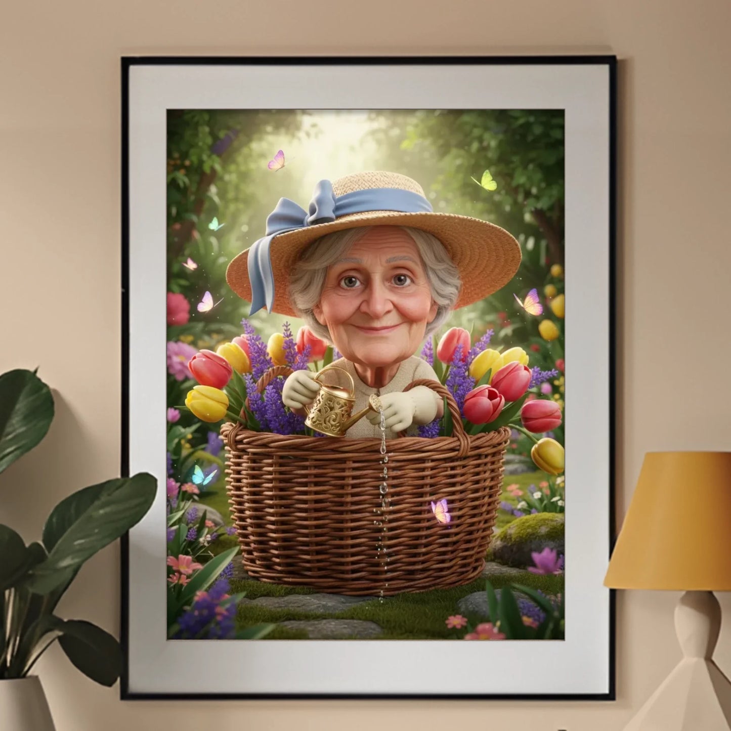 Babcia Ogrodniczka  - Karykatura ze zdjęcia