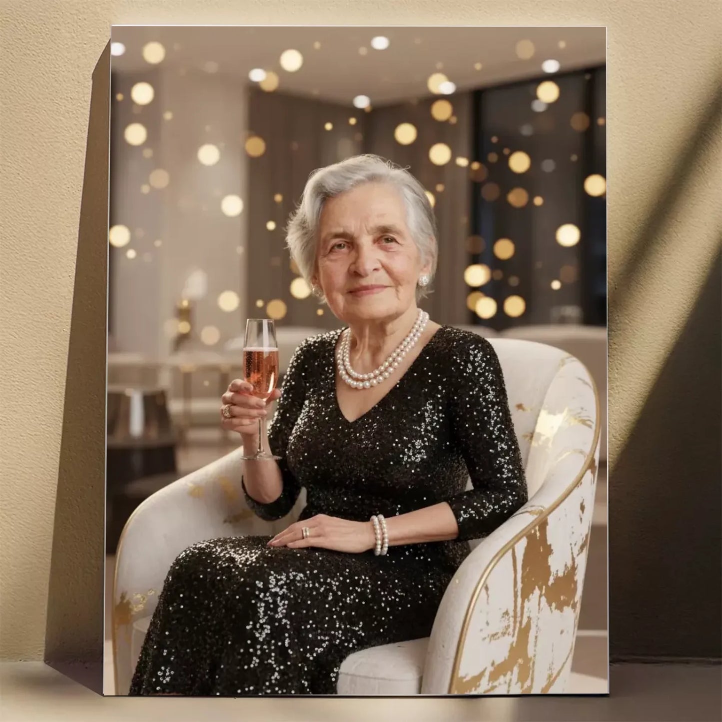 Babcia Glamour 3D - Karykatura ze zdjęcia