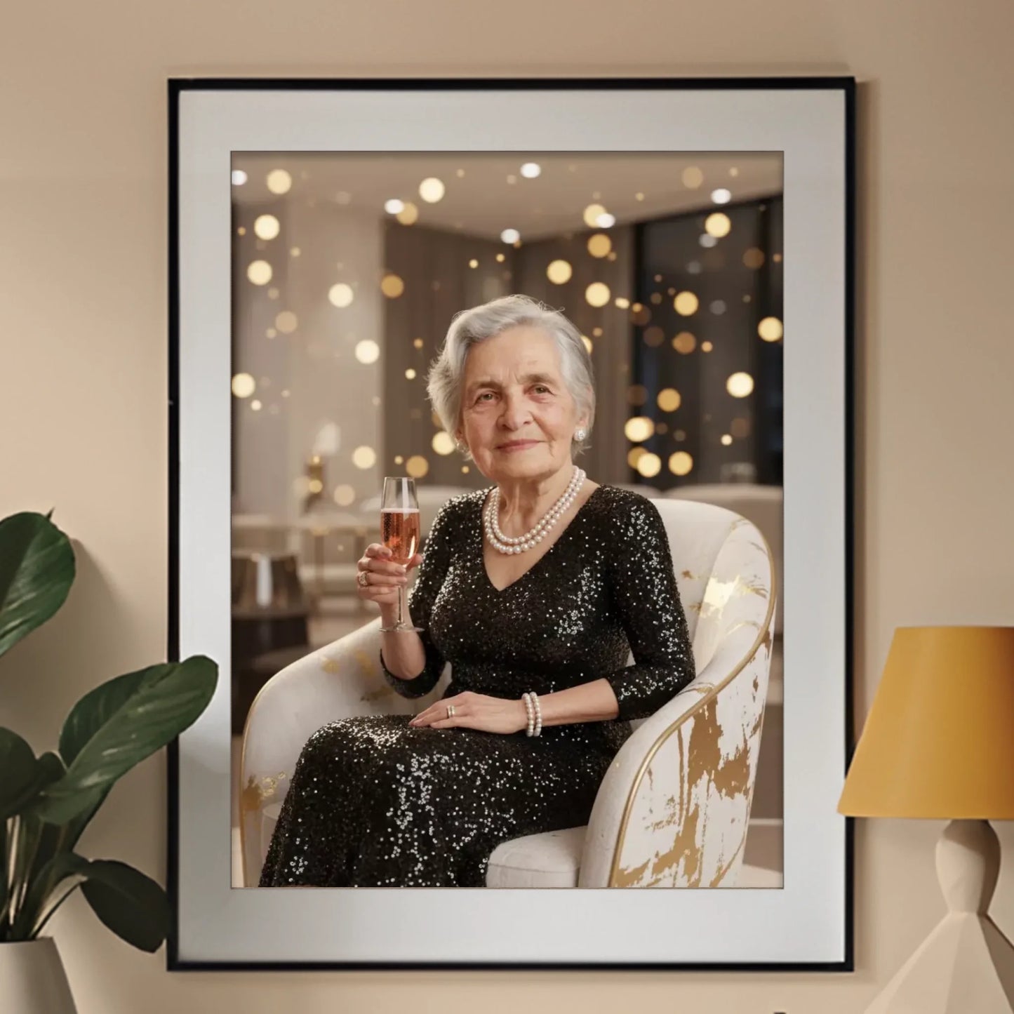 Babcia Glamour 3D - Karykatura ze zdjęcia