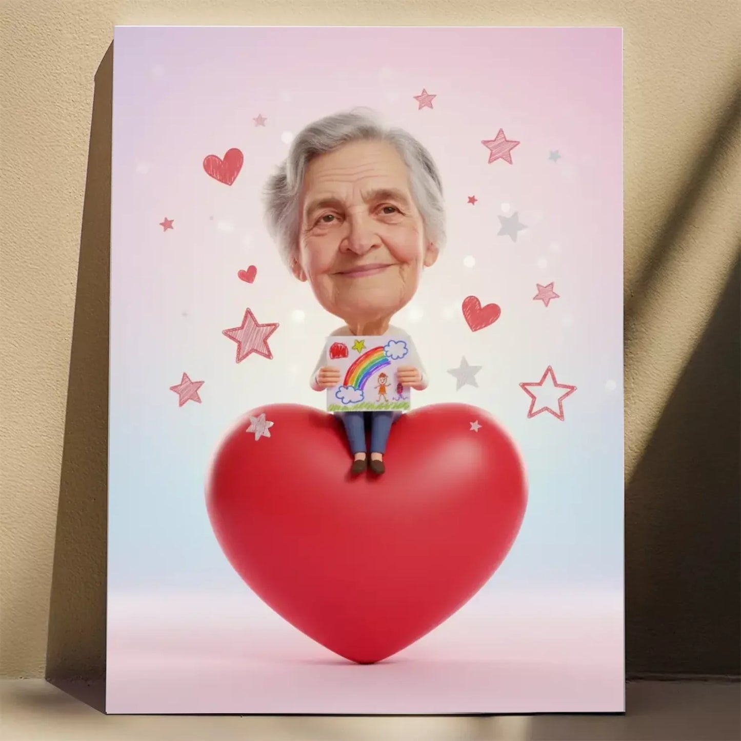 Babcia od Wnuków  - Karykatura ze zdjęcia