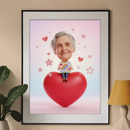 Babcia od Wnuków  - Karykatura ze zdjęcia
