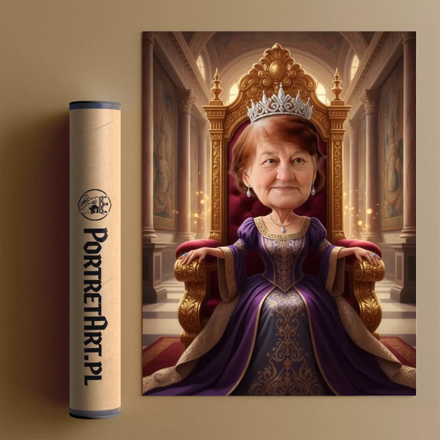 Królowa Rodziny - Karykatura ze zdjęcia